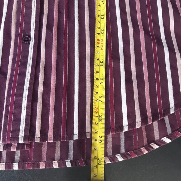 le chateau SZ L French Cuff Men's Cotton Striped Shirt ⚡️BUY 3 for $55⚡️ - Picture 12 of 13